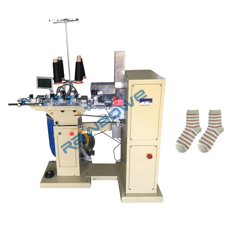 Počítačom riadený kórejský automatický stroj na pletenie ponožiek Pančuchový stroj na predaj (4)